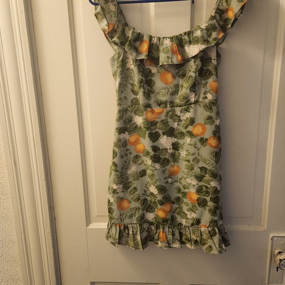 Oranges-All-Over Mini Dress - Picture 2 of 5